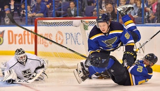 Next Story Image: Blues can't crack Enroth, fall to Kings 3-0